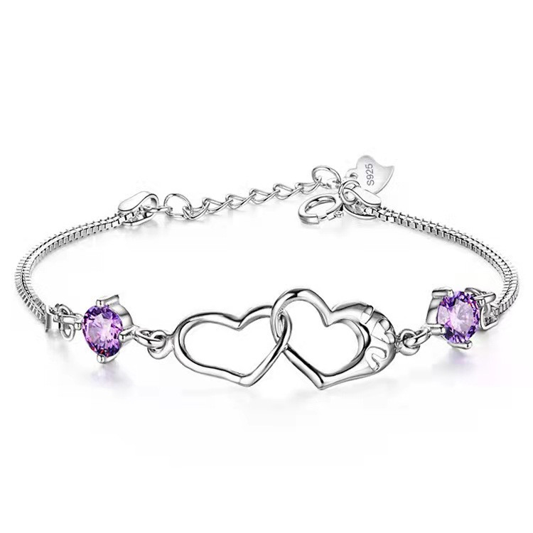 دستبند نقره ilove you